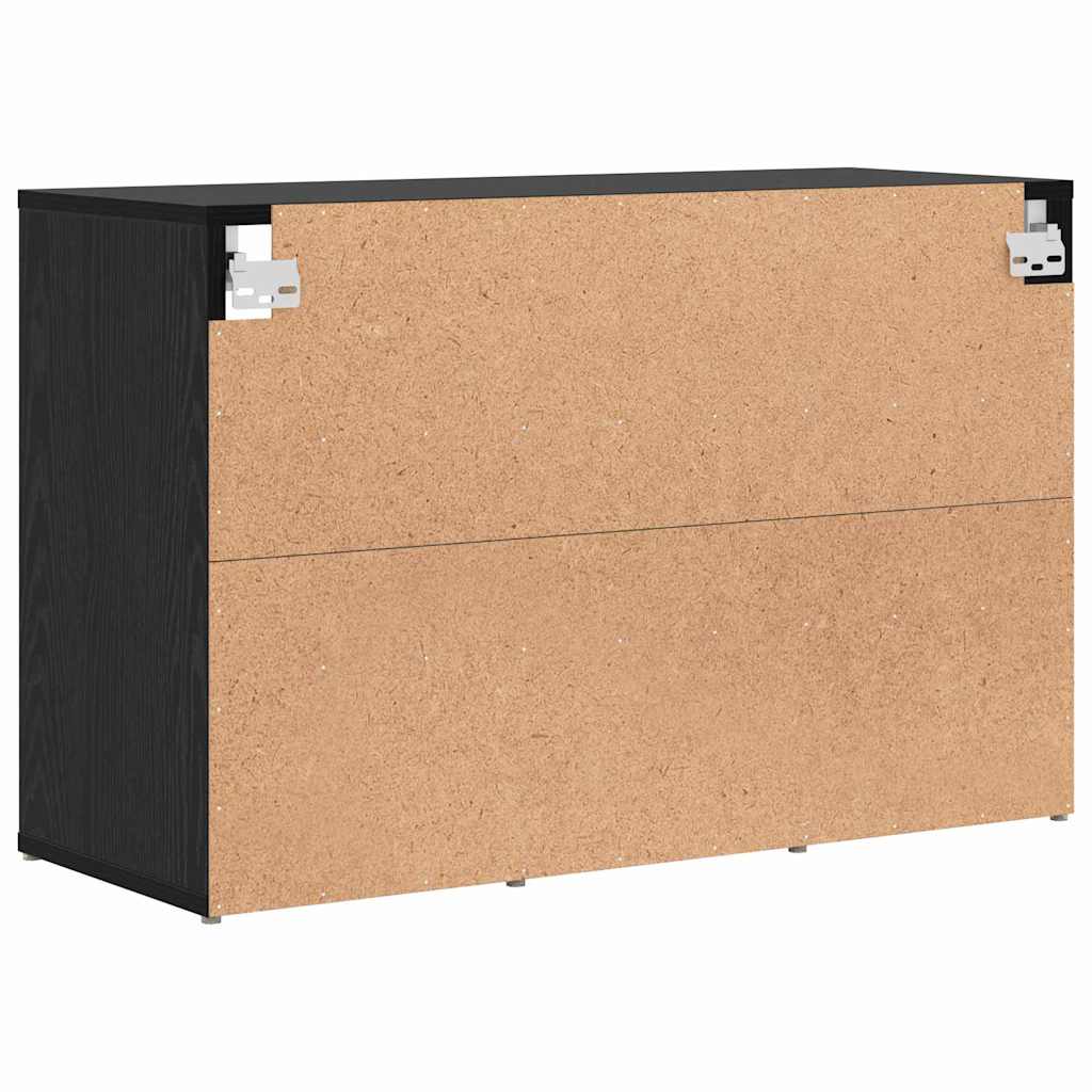 vidaXL Ντουλάπα Παπουτσιών με ράφι Μαύρη Οξυά 77,5 x 30 x 51 εκ.