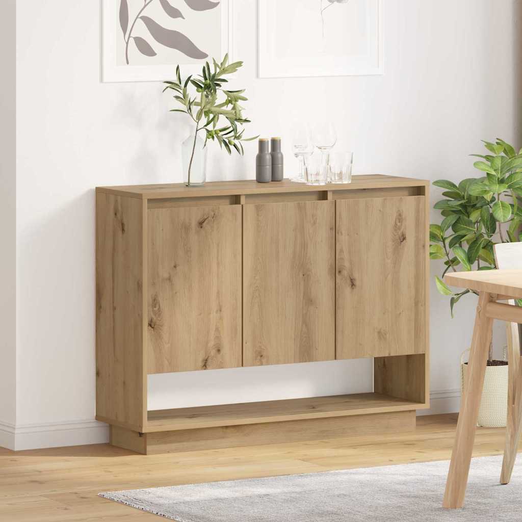 vidaXL Πλαϊνό γραφείο Artisan Oak 97 x 29 x 75 εκ. Επεξεργασμένο ξύλο