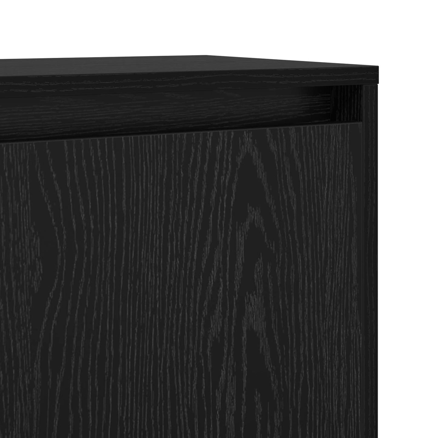 vidaXL Πλαϊνό γραφείο Μαύρη Οξυά 97 x 29 x 75 εκ. Επεξεργασμένο ξύλο