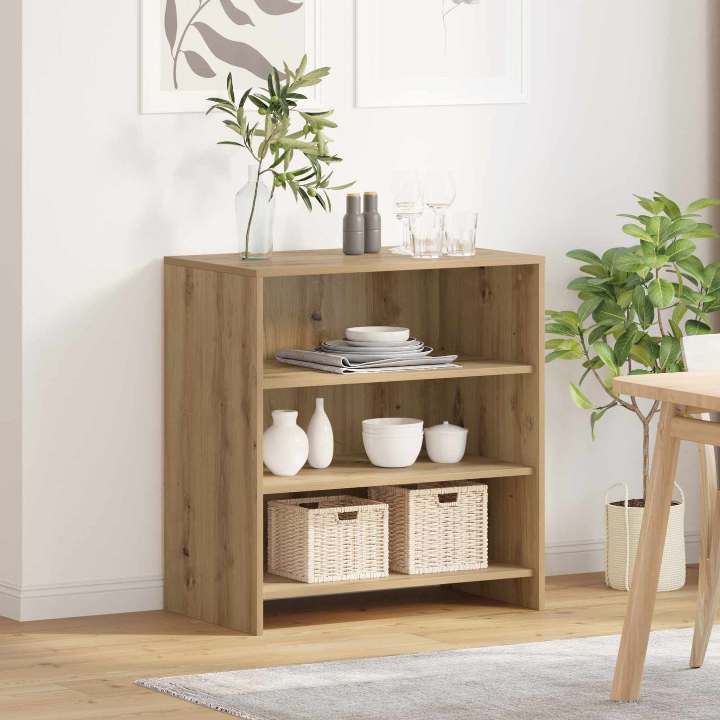 vidaXL Πλαϊνό γραφείο Καφέ 70 x 41 x 75 εκ. Επεξεργασμένο ξύλο