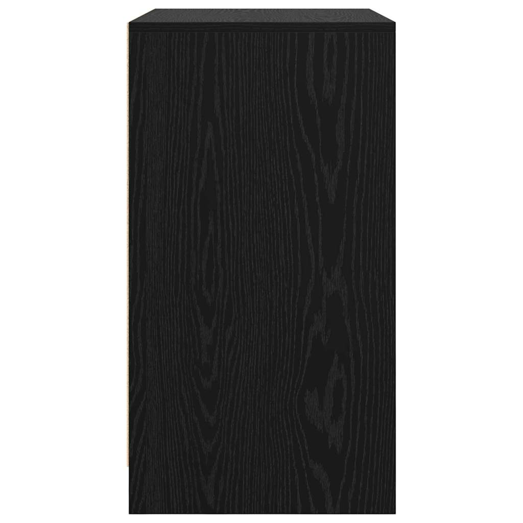 vidaXL Πλαϊνό γραφείο Μαύρο 70 x 41 x 75 εκ. Επεξεργασμένο ξύλο