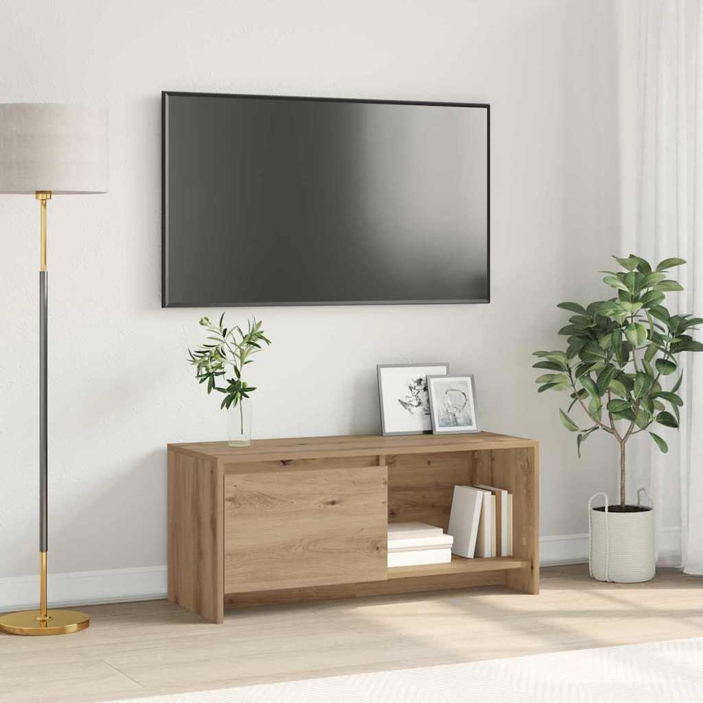 vidaXL Σετ επίπλου τηλεόρασης Επιτοίχιο Artisan Oak 90 x 35 x 40 εκ.