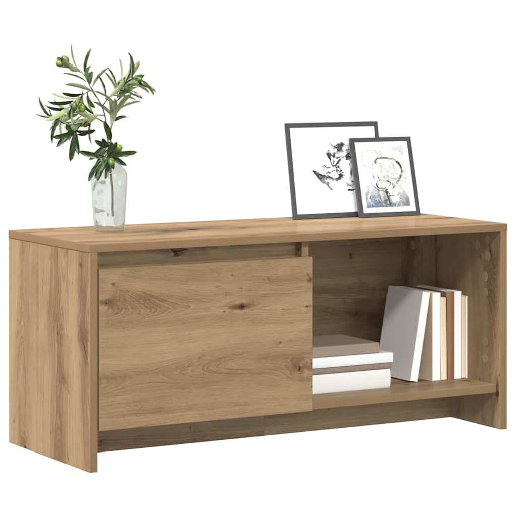vidaXL Σετ επίπλου τηλεόρασης Επιτοίχιο Artisan Oak 90 x 35 x 40 εκ.