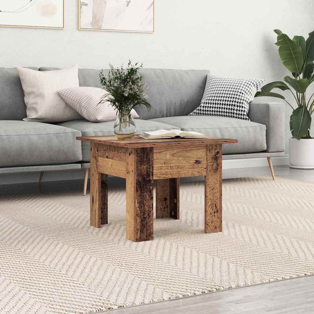 vidaXL Τραπεζάκι σαλονιού Παλιό ξύλο 55 x 55 x 42 cm