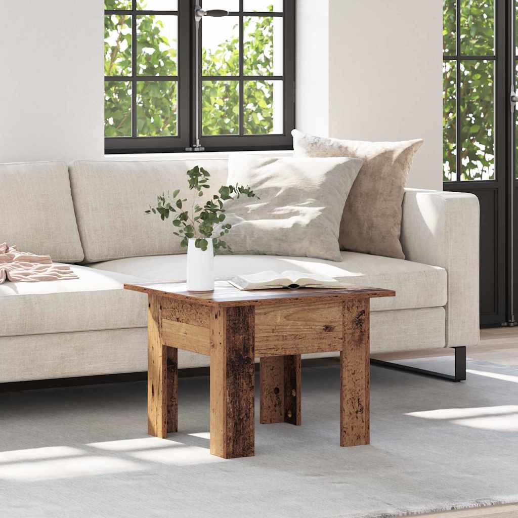 vidaXL Τραπεζάκι σαλονιού Παλιό ξύλο 55 x 55 x 42 cm