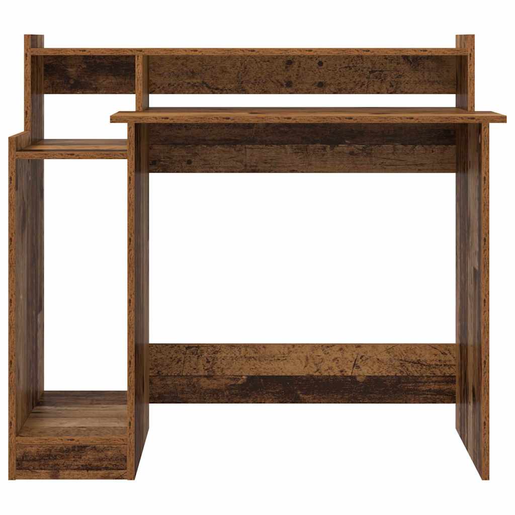 vidaXL Γραφείο με ράφι Παλαιό ξύλο 97 x 45 x 90 εκ. Επεξεργασμένο ξύλο