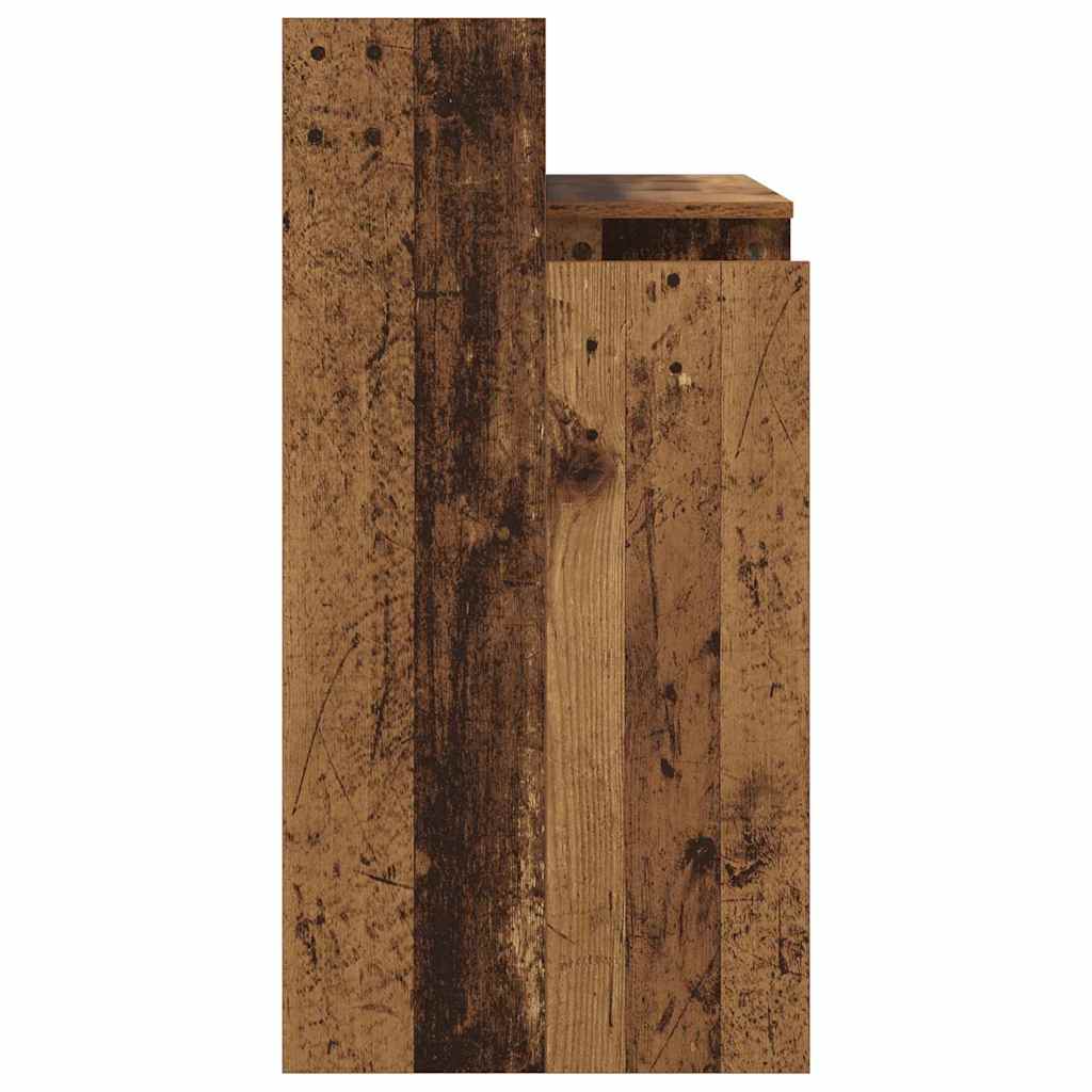vidaXL Γραφείο με ράφι Παλαιό ξύλο 97 x 45 x 90 εκ. Επεξεργασμένο ξύλο