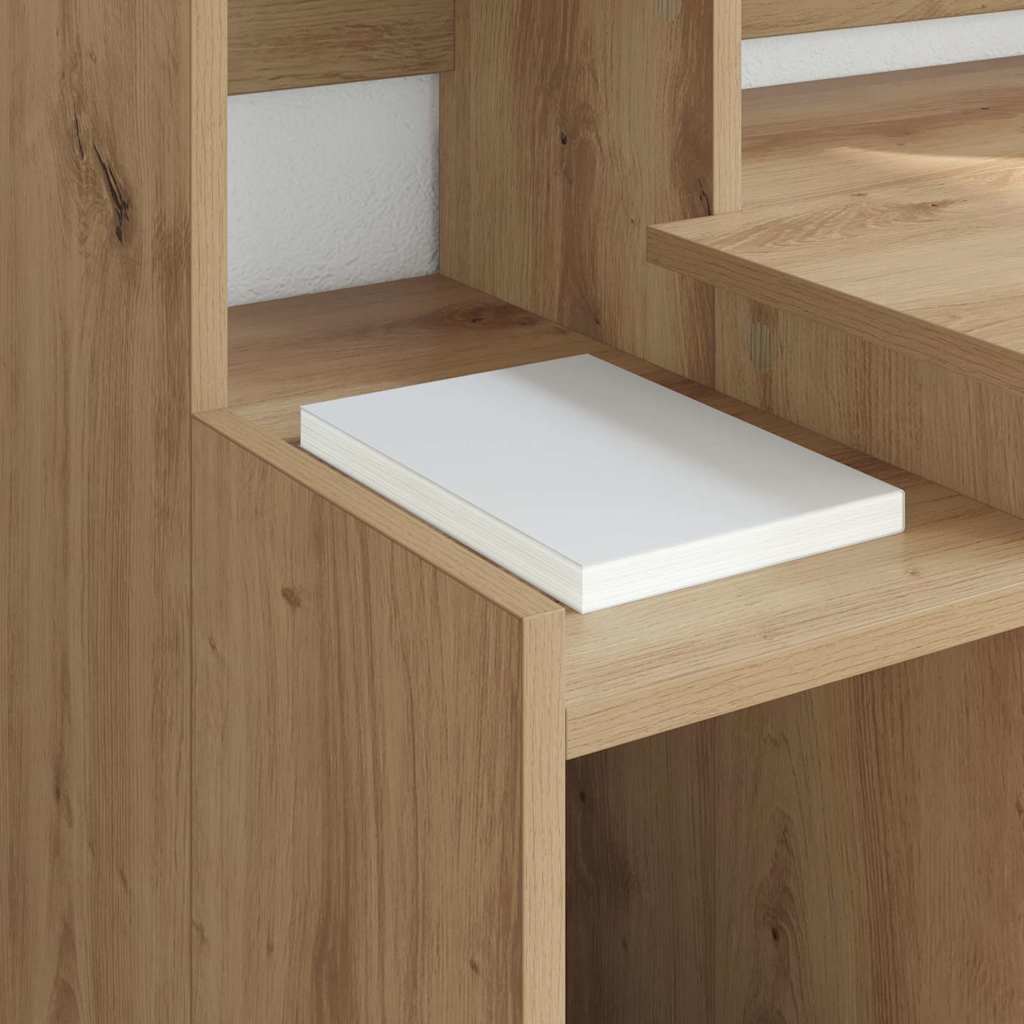 vidaXL Γραφείο artisan δρυς 97 x 45 x 90 εκ. Επεξεργασμένο ξύλο