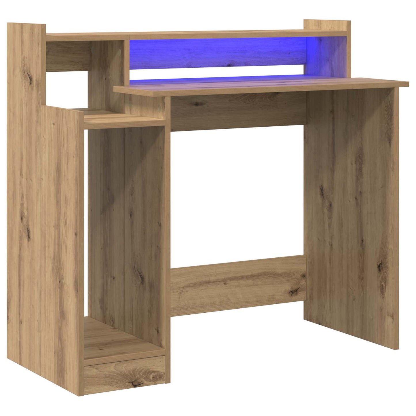 vidaXL Γραφείο artisan δρυς 97 x 45 x 90 εκ. Επεξεργασμένο ξύλο