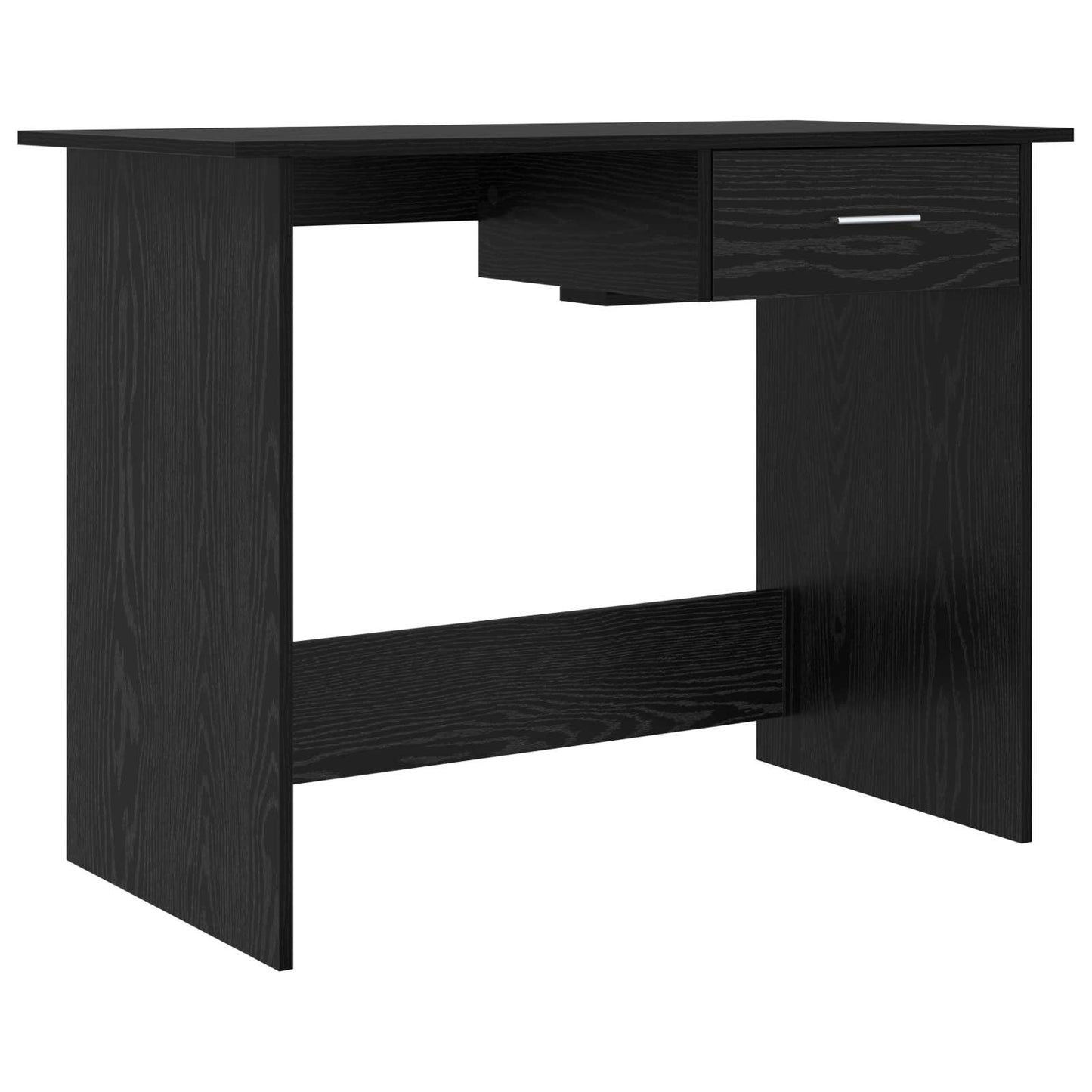vidaXL Γραφείο Μαύρη δρυς 100 x 50 x 76 εκ. Επεξεργασμένο ξύλο