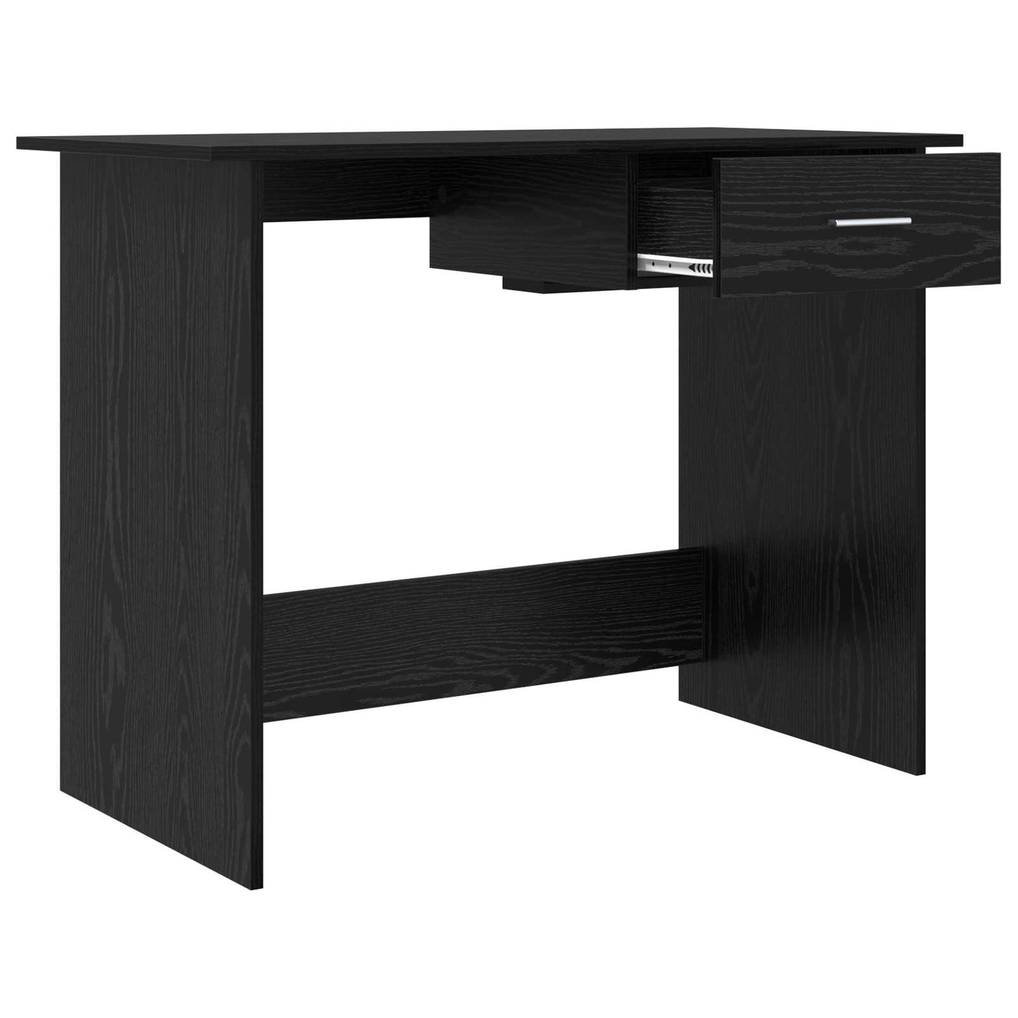 vidaXL Γραφείο Μαύρη δρυς 100 x 50 x 76 εκ. Επεξεργασμένο ξύλο