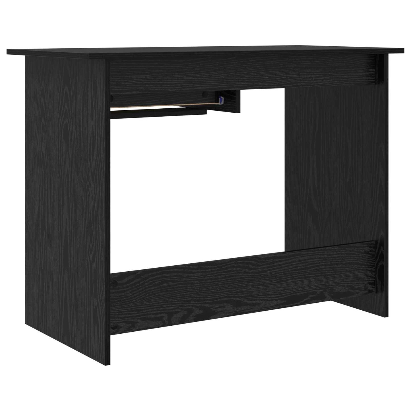 vidaXL Γραφείο Μαύρη δρυς 100 x 50 x 76 εκ. Επεξεργασμένο ξύλο