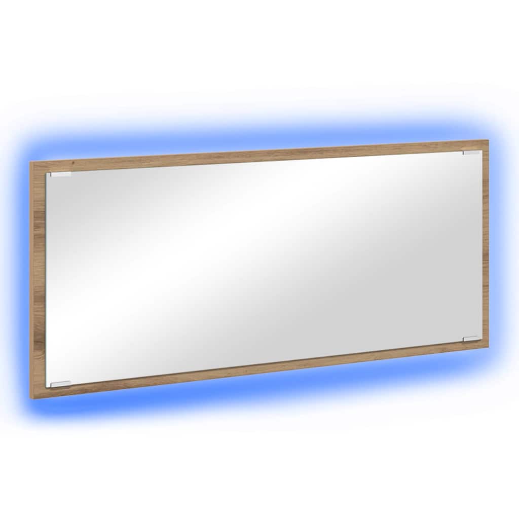 vidaXL Καθρέφτης artisan δρυς 90 x 8.5 x 37 εκ Επεξεργασμένο ξύλο