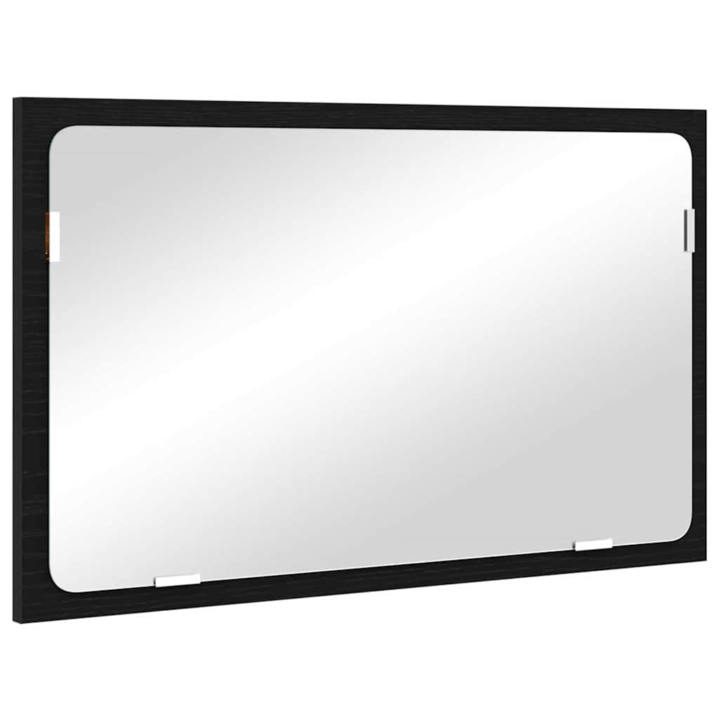 vidaXL Σετ Επίπλων Μπάνιου με συρτάρι 2 pcs Μαύρη Οξυά 57 x 37 x 45 εκ