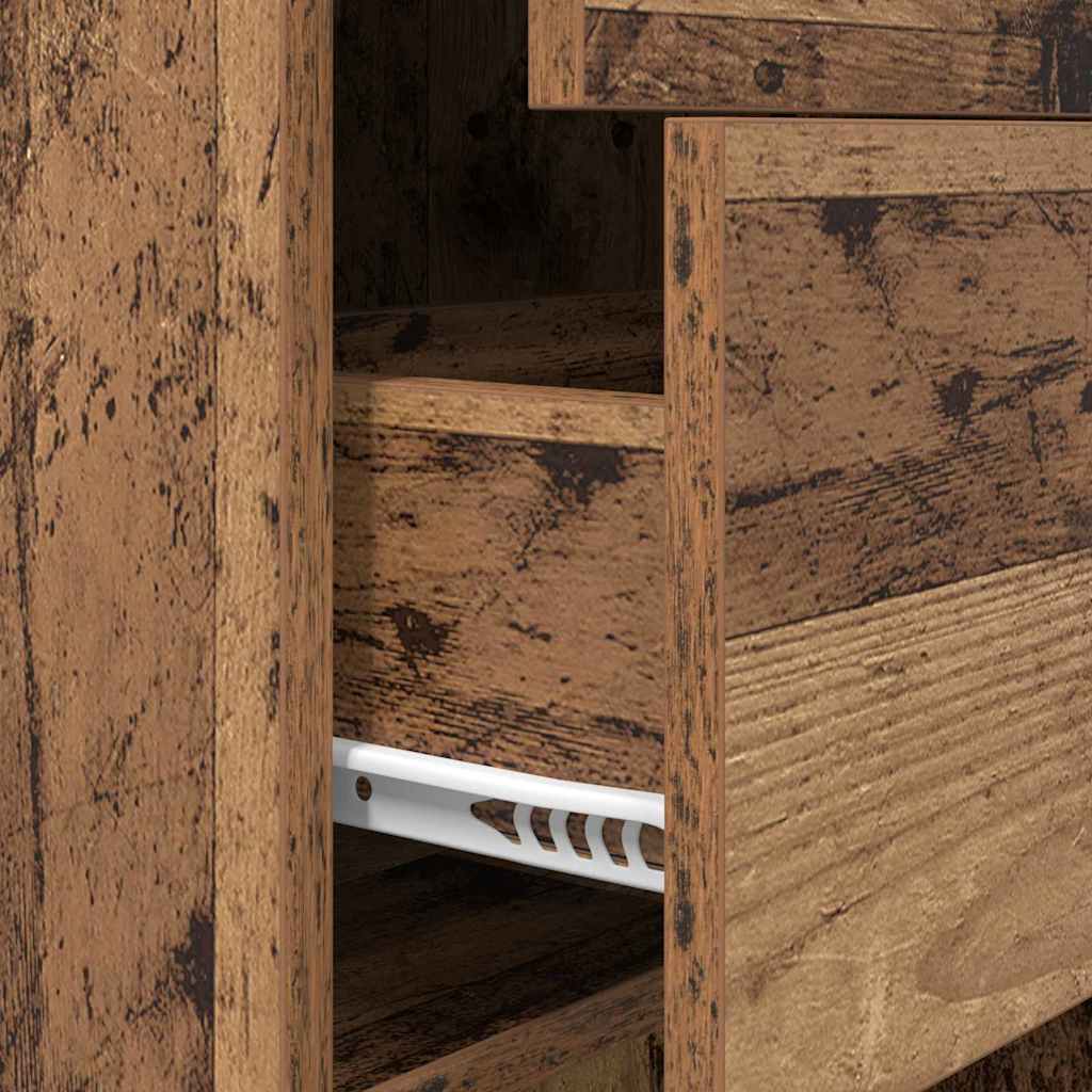 vidaXL Βιβλιοθήκη Παλαιό ξύλο 40 x 35 x 180 εκ. Επεξεργασμένο ξύλο