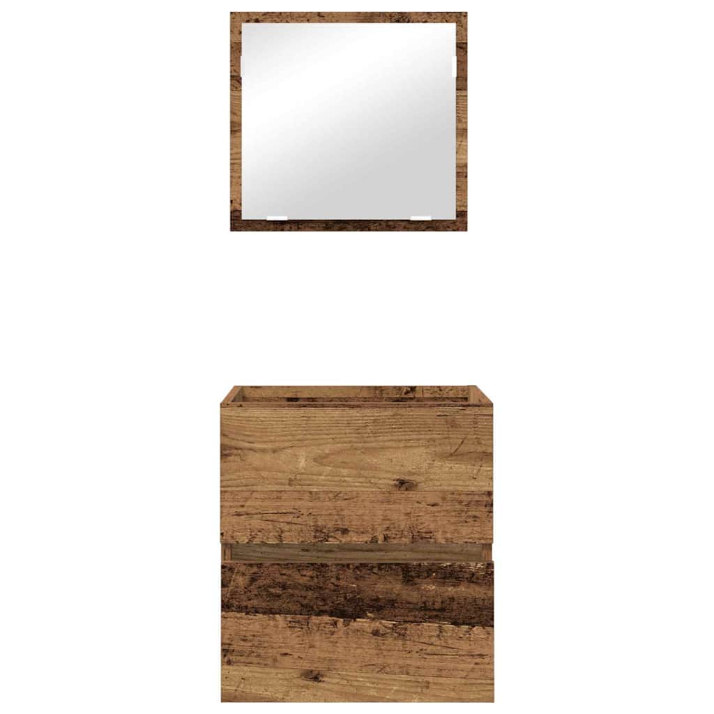 vidaXL Ντουλάπι Μπάνιου με συρτάρι Άλλο Παλιό Ξύλο 41 x 38.5 x 45 cm