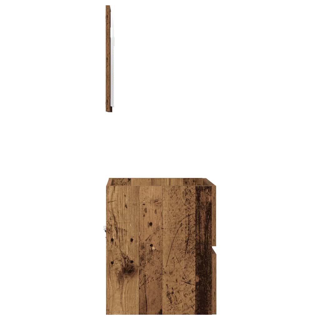 vidaXL Ντουλάπι Μπάνιου με συρτάρι Άλλο Παλιό Ξύλο 41 x 38.5 x 45 cm