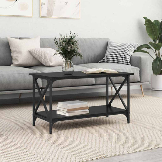 vidaXL Τραπεζάκι σαλονιού Μαύρη δρυς 80 x 45 x 45.5 εκ.