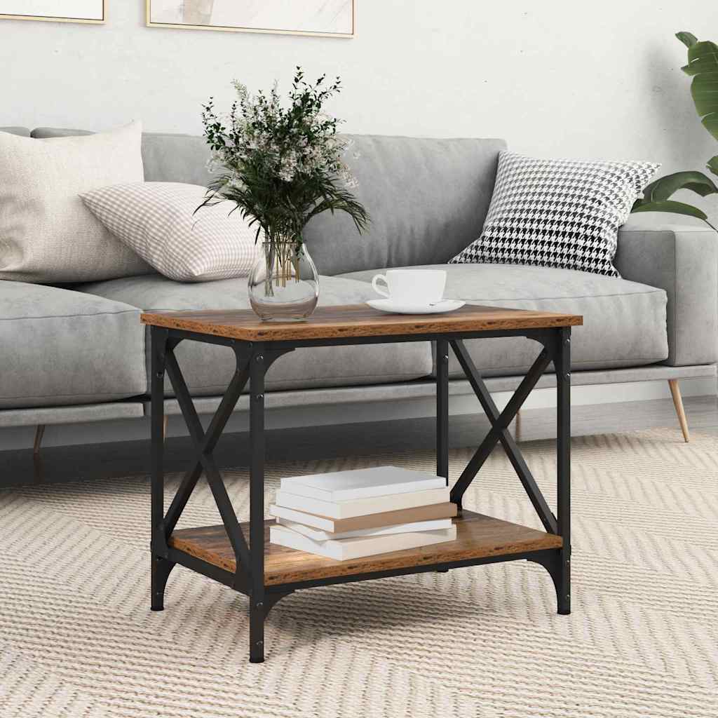 vidaXL Τραπεζάκι Πλευράς Παλαιό ξύλο