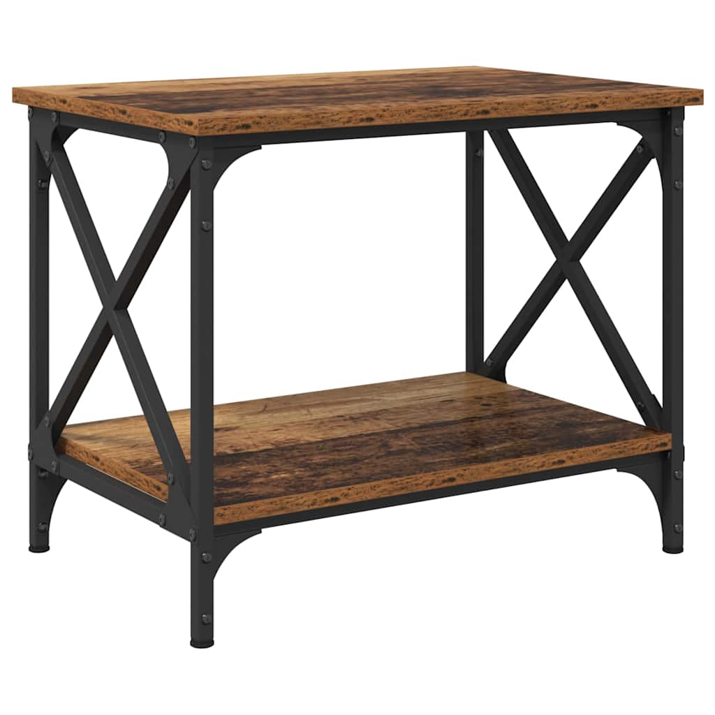 vidaXL Τραπεζάκι Πλευράς Παλαιό ξύλο