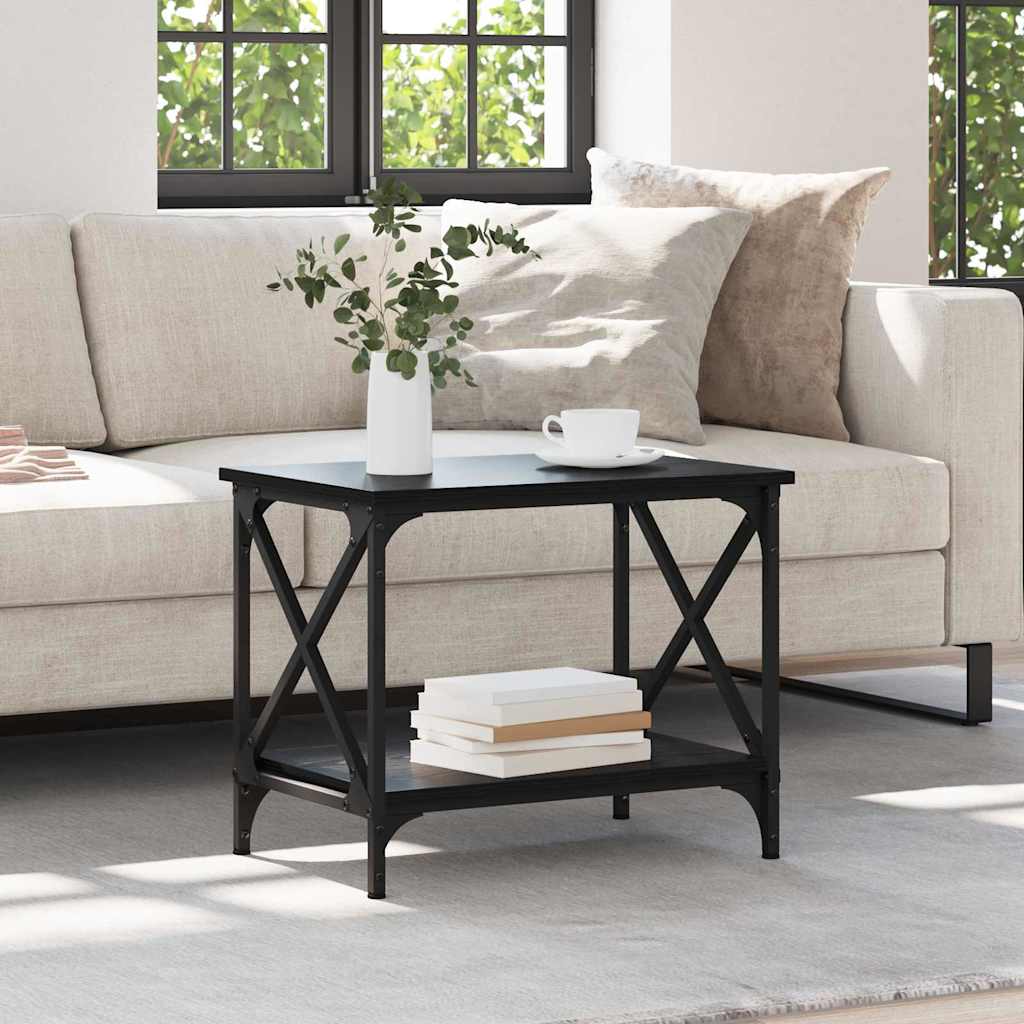 vidaXL Τραπεζάκι Πλευράς Μαύρη δρυς