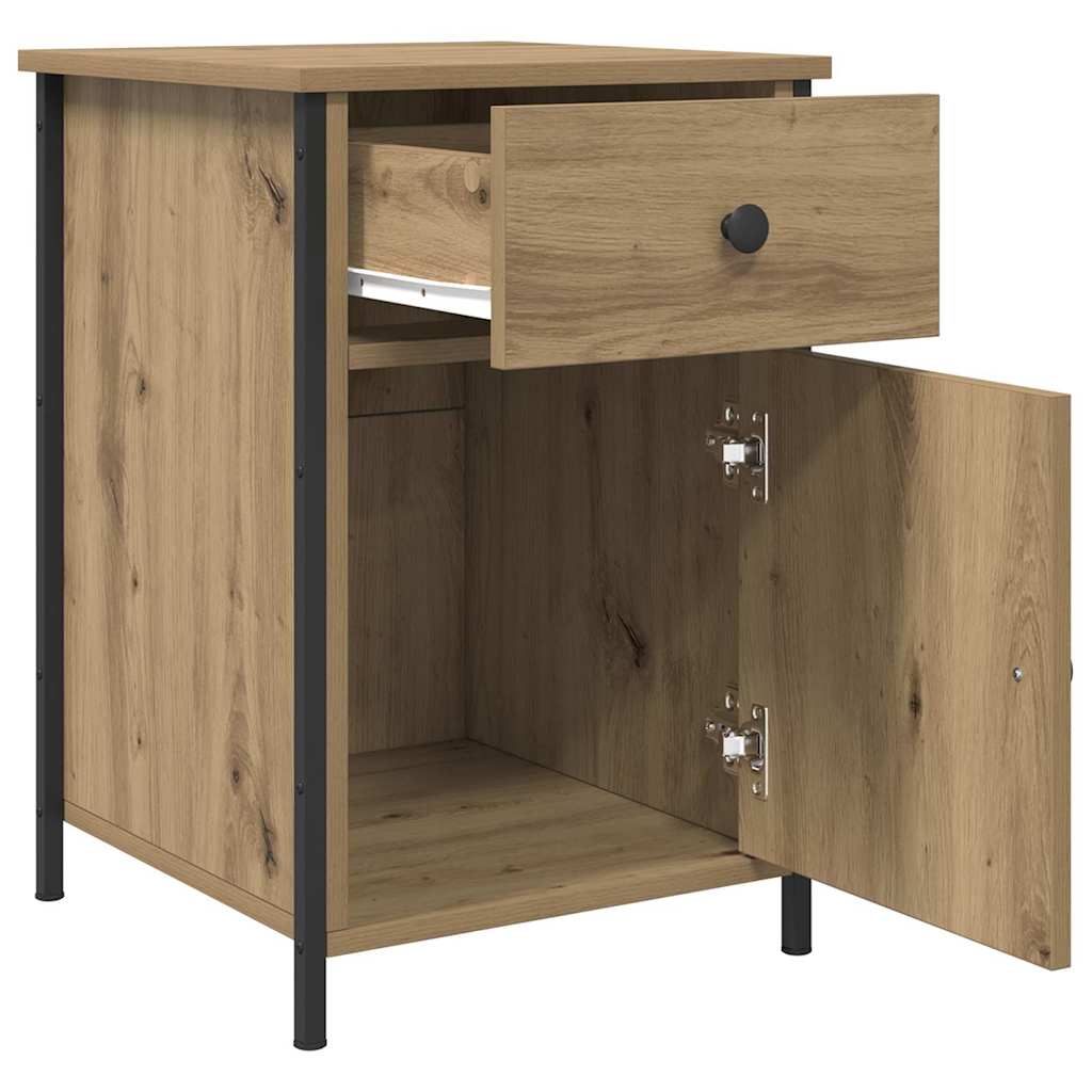 vidaXL Κομοδίνο 2 pcs Artisan Oak 40 x 42 x 60 εκ. Επεξεργασμένο ξύλο