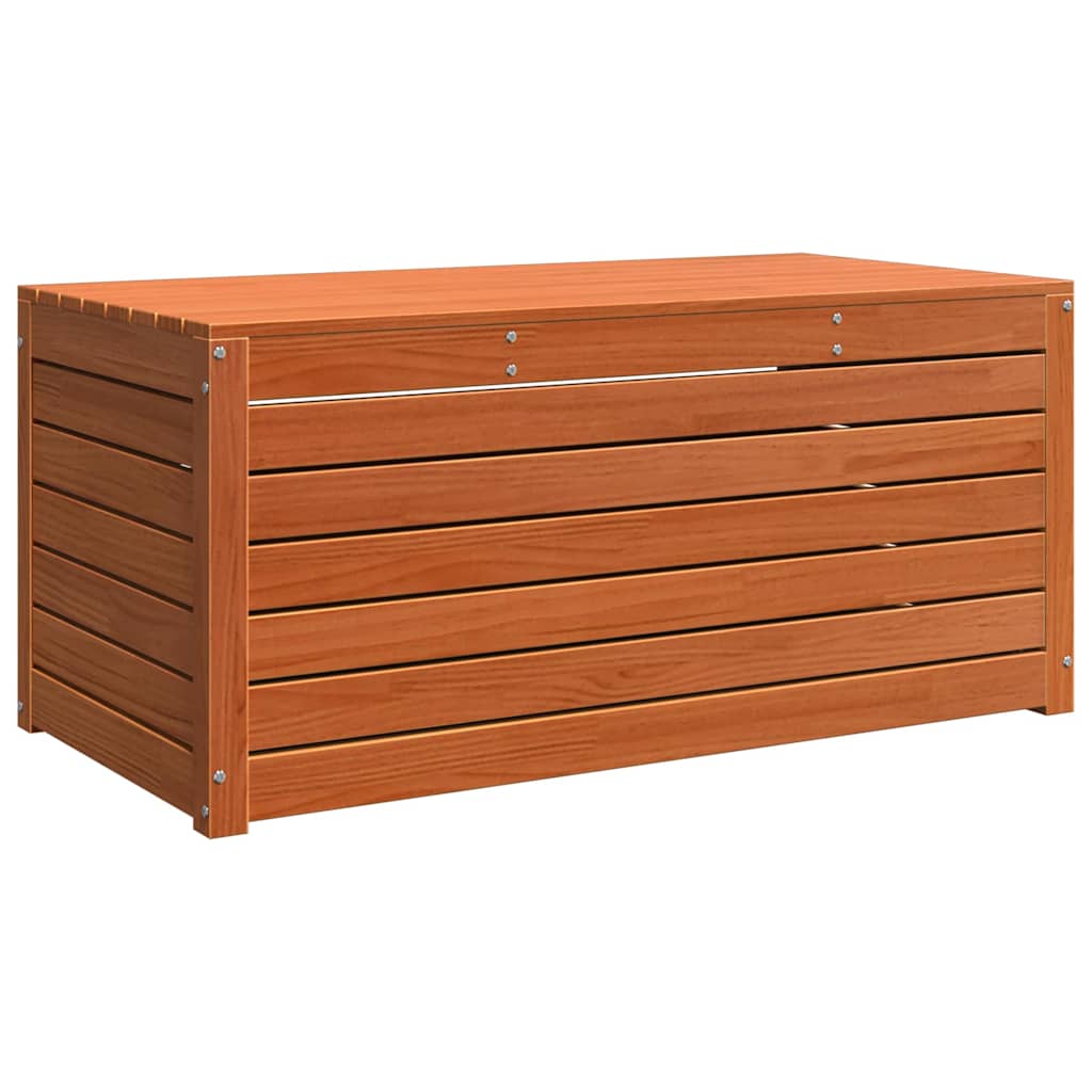vidaXL Κουτί αποθήκευσης Κερωτό καφέ 101 x 50,5 x 46,5 cm