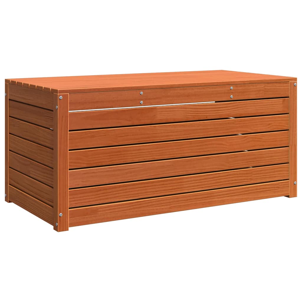 vidaXL Κουτί αποθήκευσης Κερωτό καφέ 101 x 50,5 x 46,5 cm