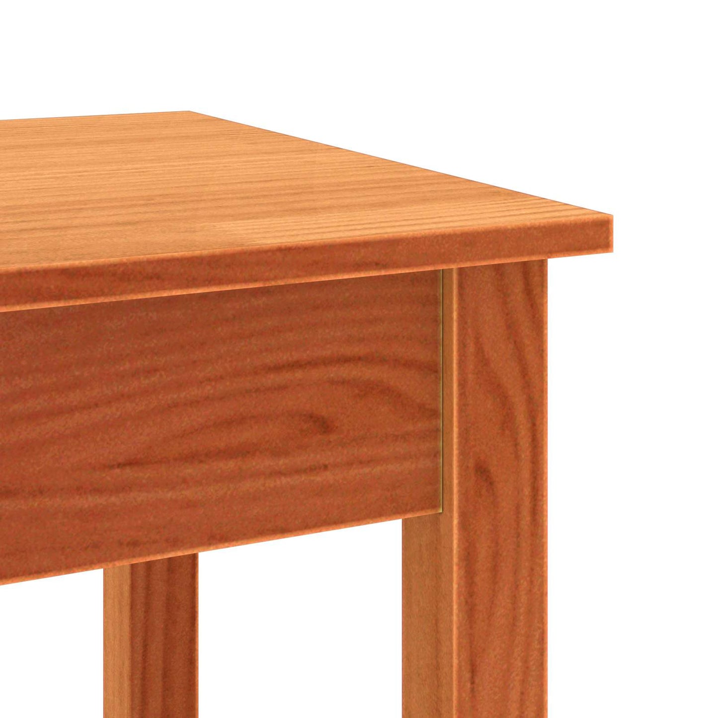 vidaXL Τραπέζι κονσόλας Κερωμένο καφέ 110 x 40 x 75 cm Στερεό πεύκο