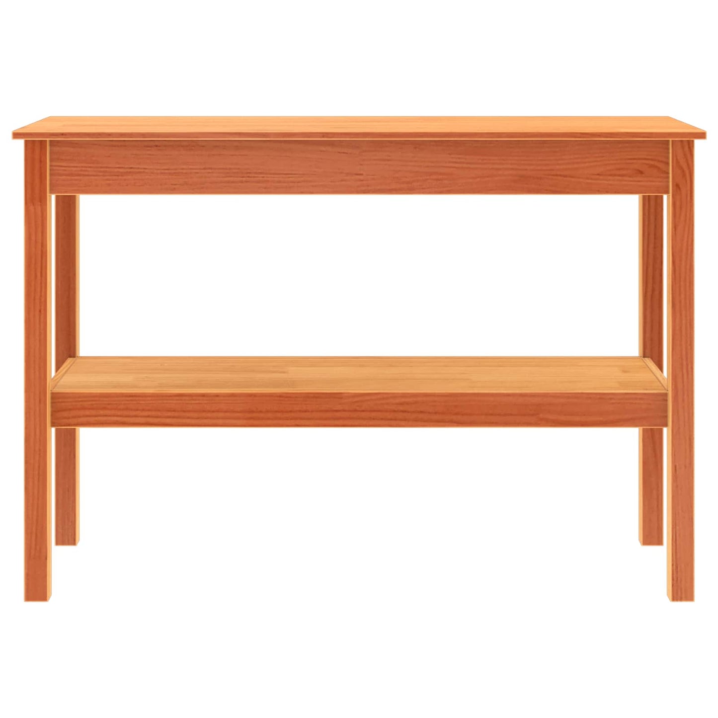 vidaXL Τραπέζι κονσόλας Κερωμένο καφέ 110 x 40 x 75 cm Στερεό πεύκο