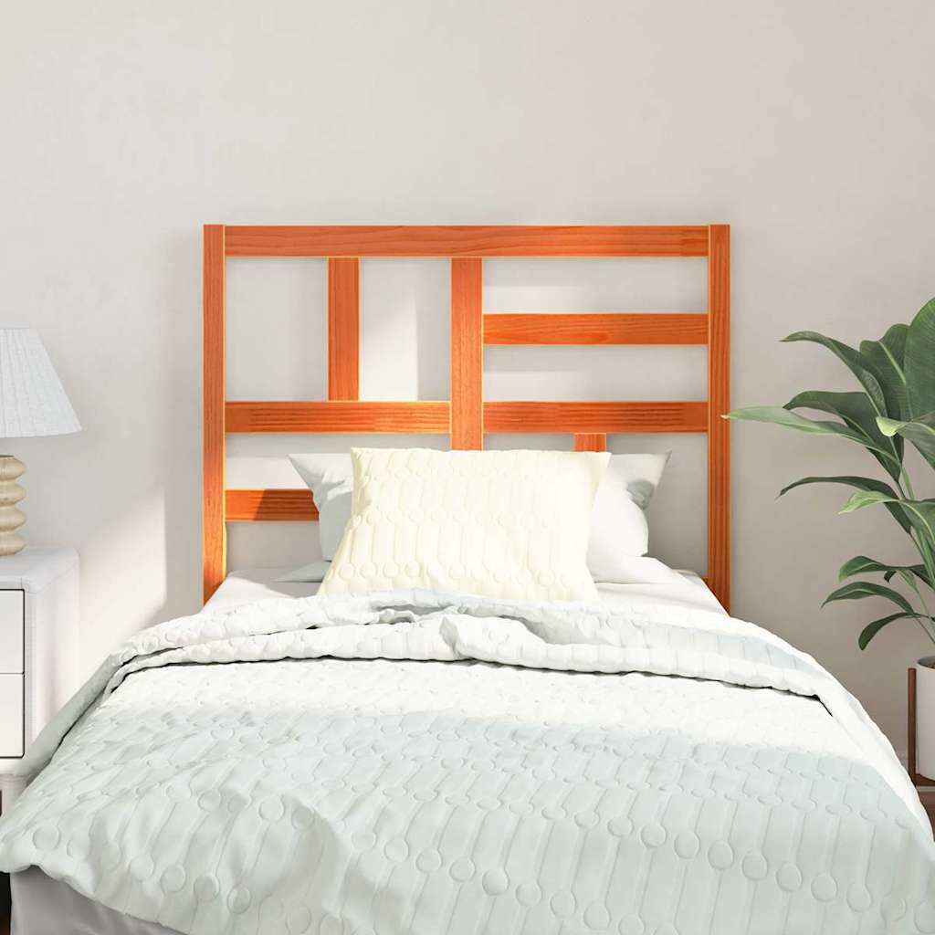 vidaXL Κεφαλάκι Κρεβατιού με κεφαλάρι Κερωτό καφέ 105,5 x 4 x 104 εκ.