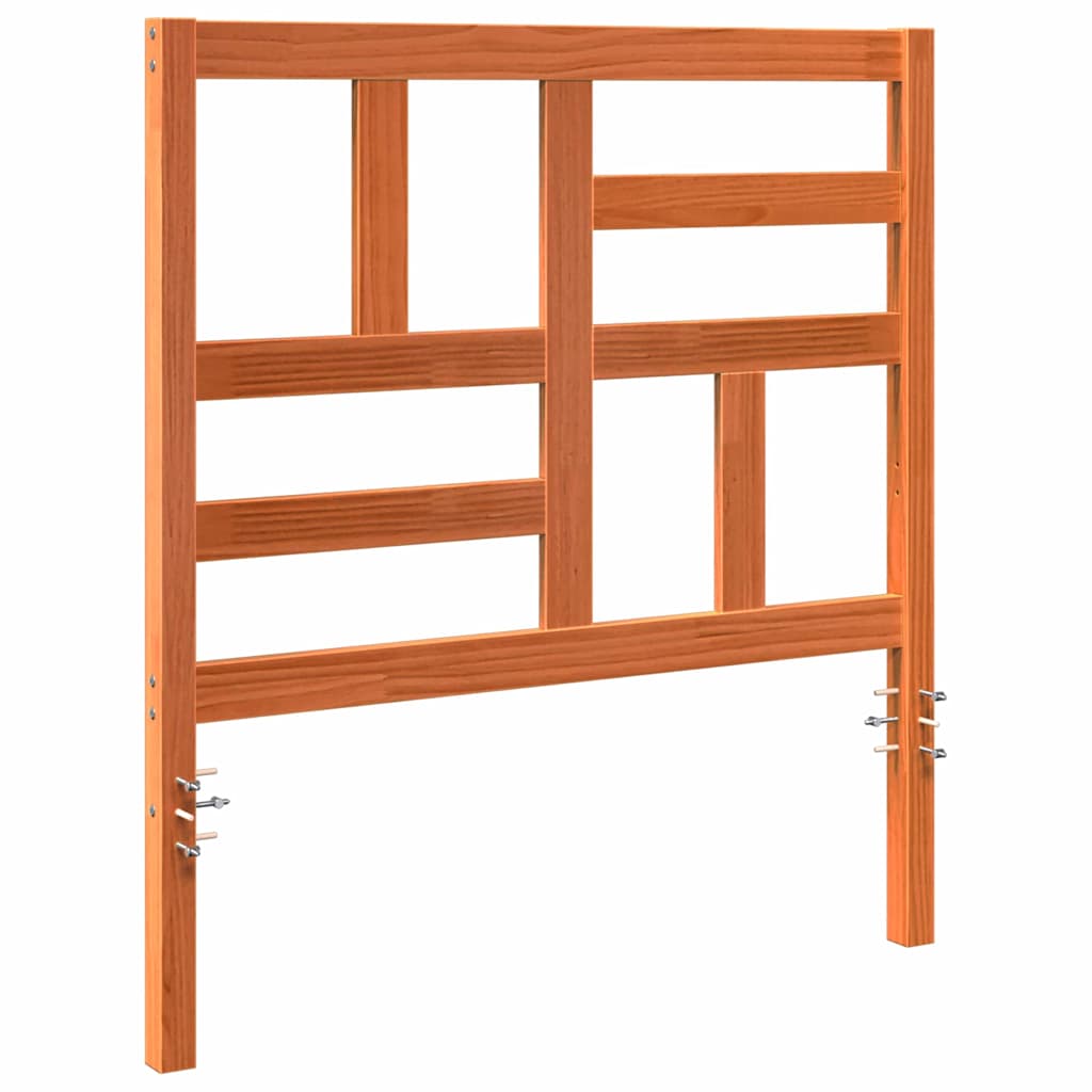 vidaXL Κεφαλάκι Κρεβατιού με κεφαλάρι Κερωτό καφέ 105,5 x 4 x 104 εκ.