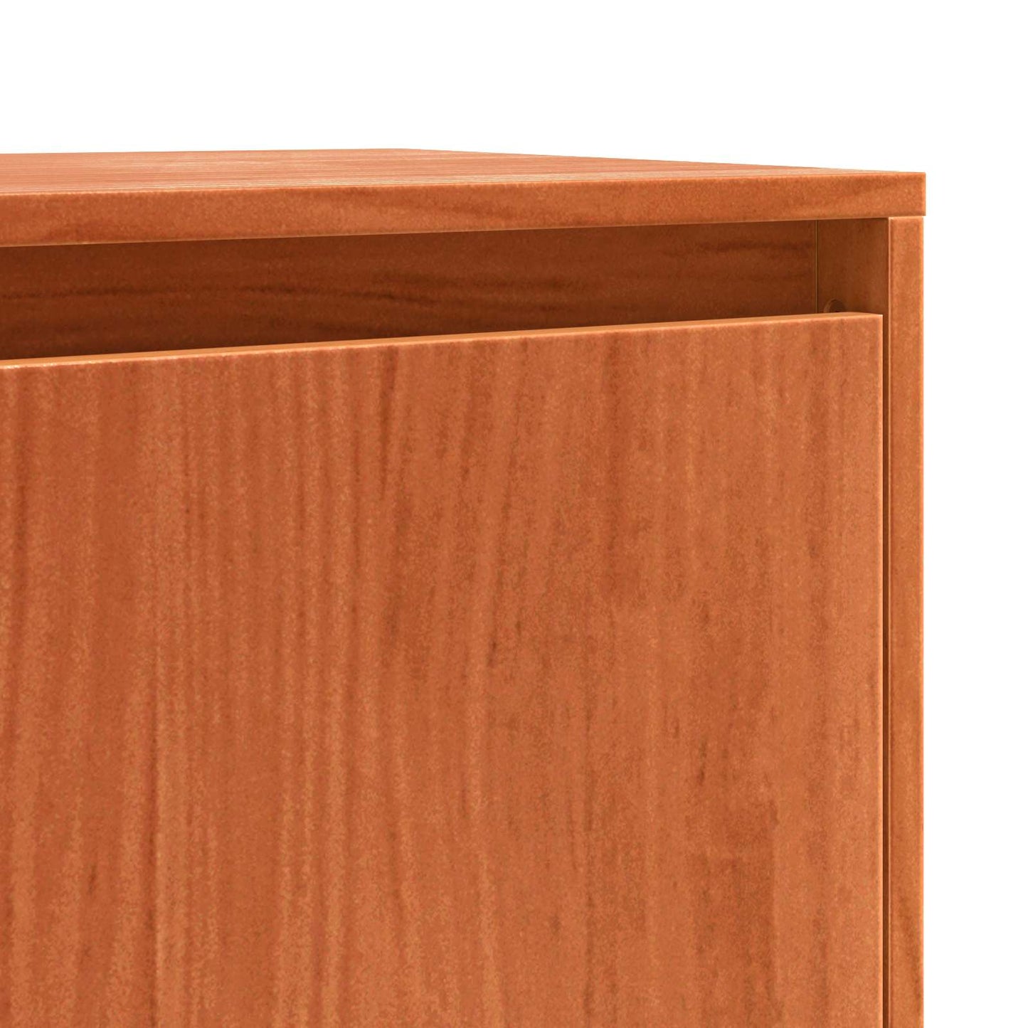vidaXL Πλαϊνό γραφείο Καφέ δρυς 111 x 34 x 60 εκ Στερεά ξυλεία πεύκου