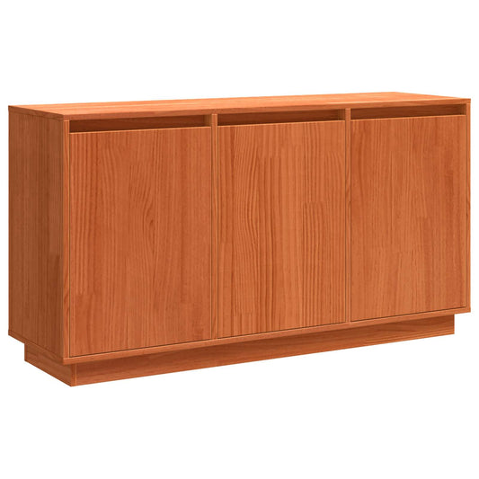 vidaXL Πλαϊνό γραφείο Καφέ δρυς 111 x 34 x 60 εκ Στερεά ξυλεία πεύκου