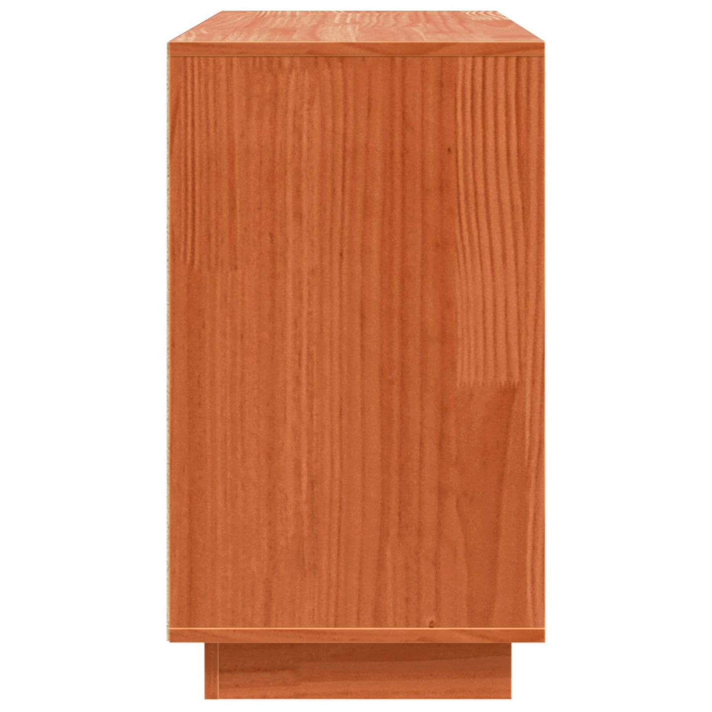 vidaXL Πλαϊνό γραφείο Καφέ δρυς 111 x 34 x 60 εκ Στερεά ξυλεία πεύκου