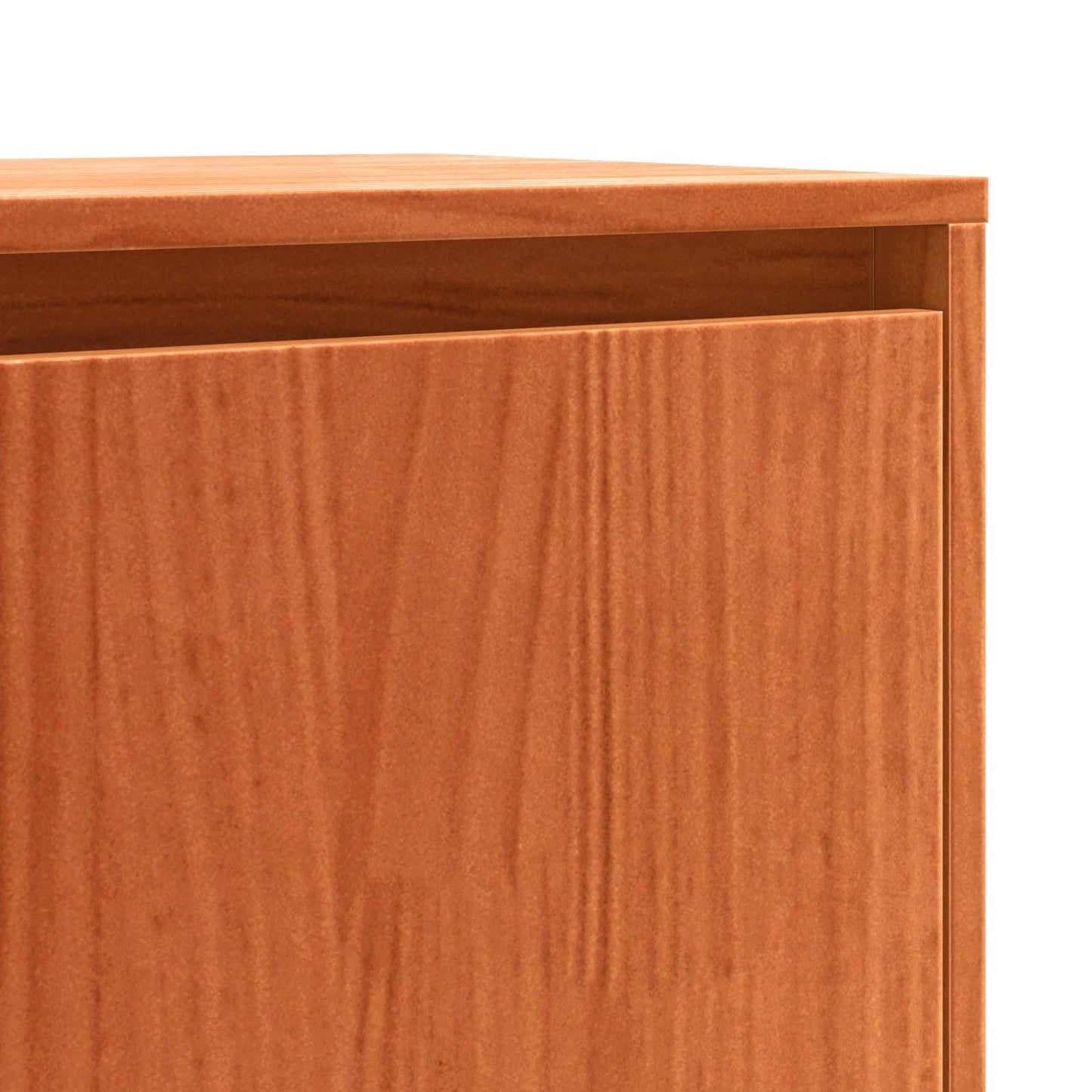 vidaXL Πλαϊνό γραφείο με συρτάρι Κερωτό καφέ 110 x 34 x 75 εκ