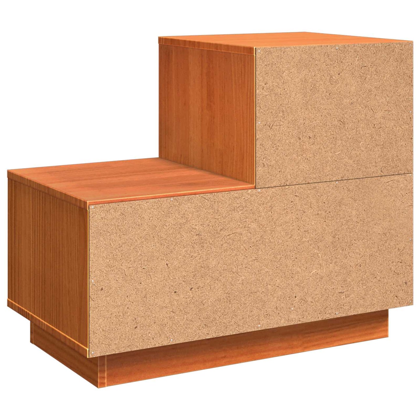 vidaXL Κομοδίνο 2 τμχ. Κερωτό καφέ 60 x 34 x 51 εκ. Επεξεργασμένο Ξύλο