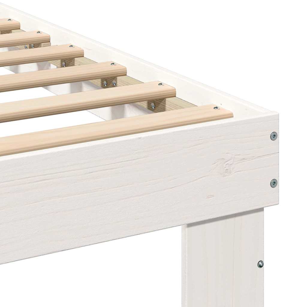 vidaXL Σκελετός Κρεβατιού Λευκό 180 x 200 cm Στερεά ξυλεία πεύκου