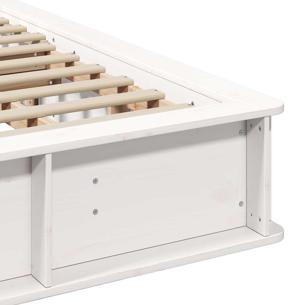 vidaXL Σκελετός Κρεβατιού Λευκό 180 x 200 cm Στερεά ξυλεία πεύκου