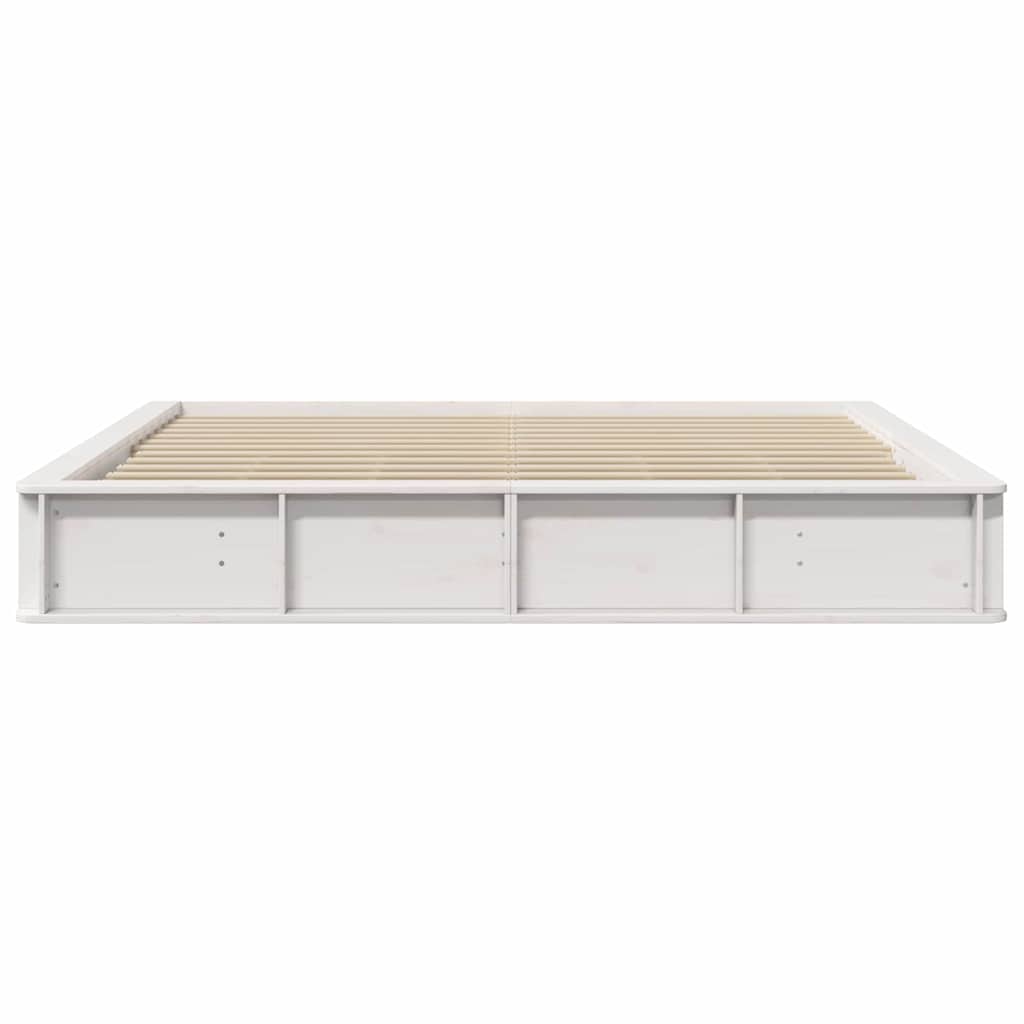 vidaXL Σκελετός Κρεβατιού Λευκό 180 x 200 cm Στερεά ξυλεία πεύκου