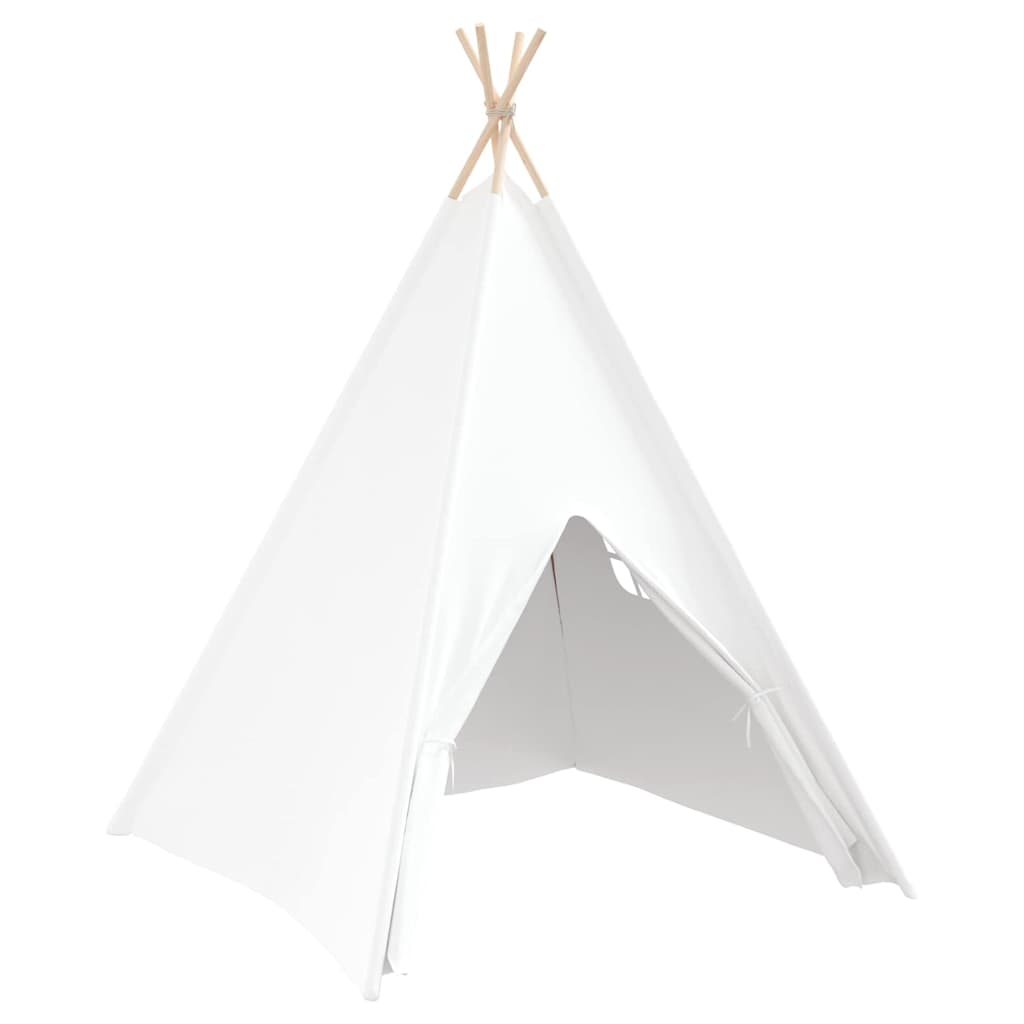 vidaXL Σκηνίτσα Teepee Λευκό 120 x 120 x 150 cm Ύφασμα και Πλαστικό