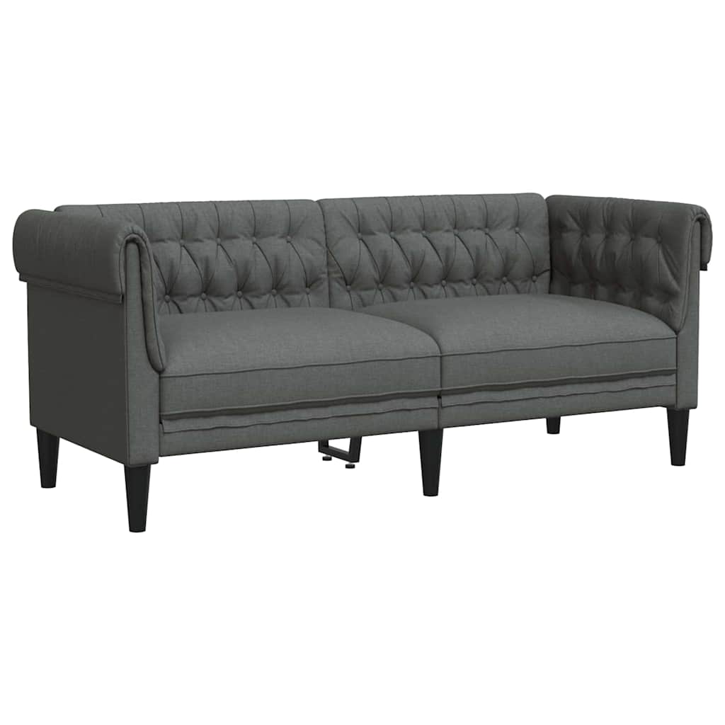 vidaXL Καναπές σαλονιού 2 pcs Σκούρο Γκρι 201,5 x 74,5 x 74,5 εκατοστά