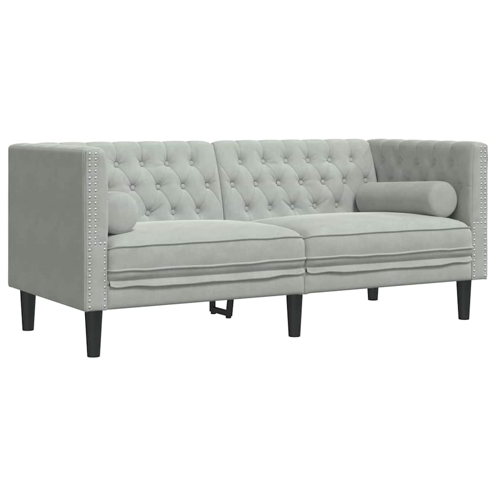 vidaXL Καναπές σαλονιού 3 pcs Ανοιχτό γκρι 194 x 74,5 x 70,5 εκ.