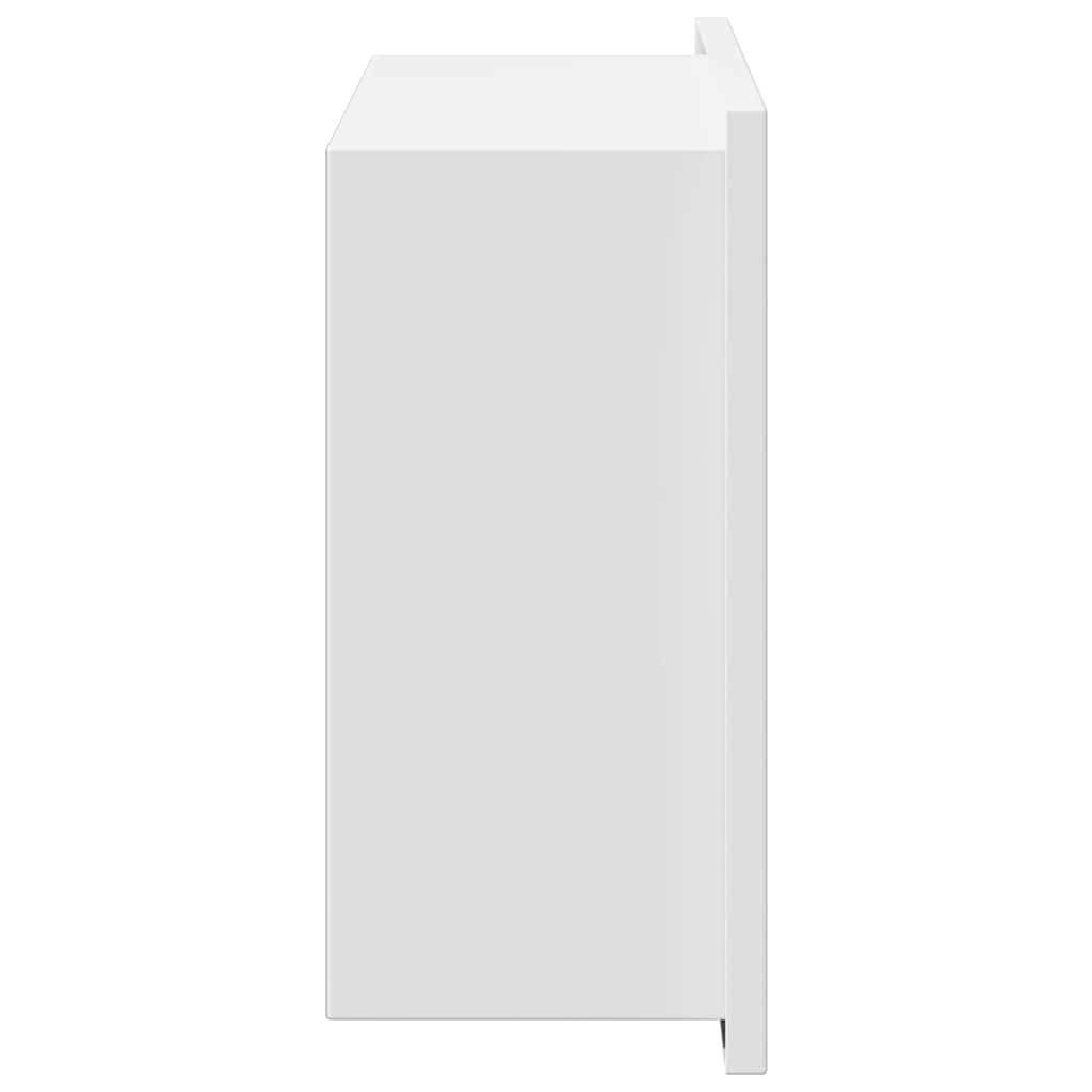 vidaXL Νίτσα Μπάνιου Λευκό 30 x 20 x 9,5 εκ. Ανοξείδωτο ατσάλι