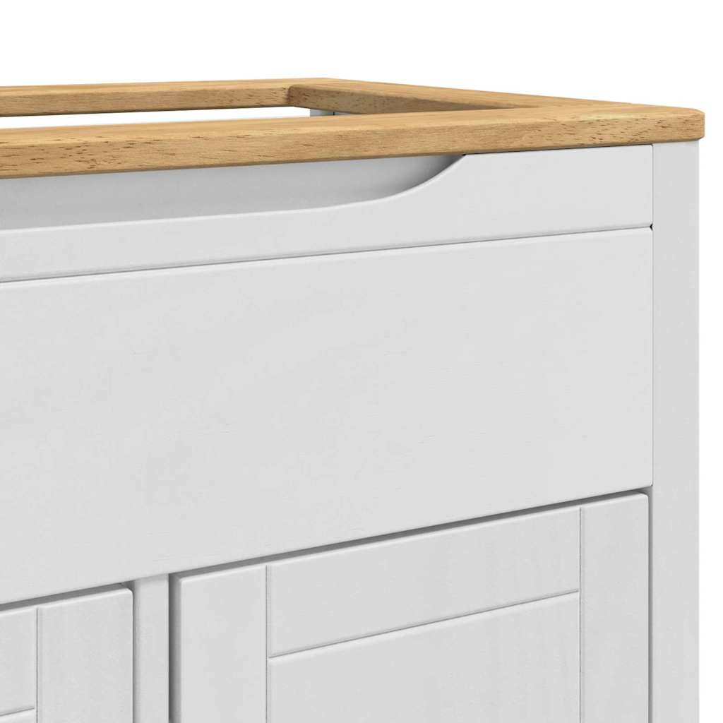 vidaXL Ντουλάπα Νιπτήρα Mπάνιου με ράφι FLORO Λευκό 60 x 40 x 80 εκ
