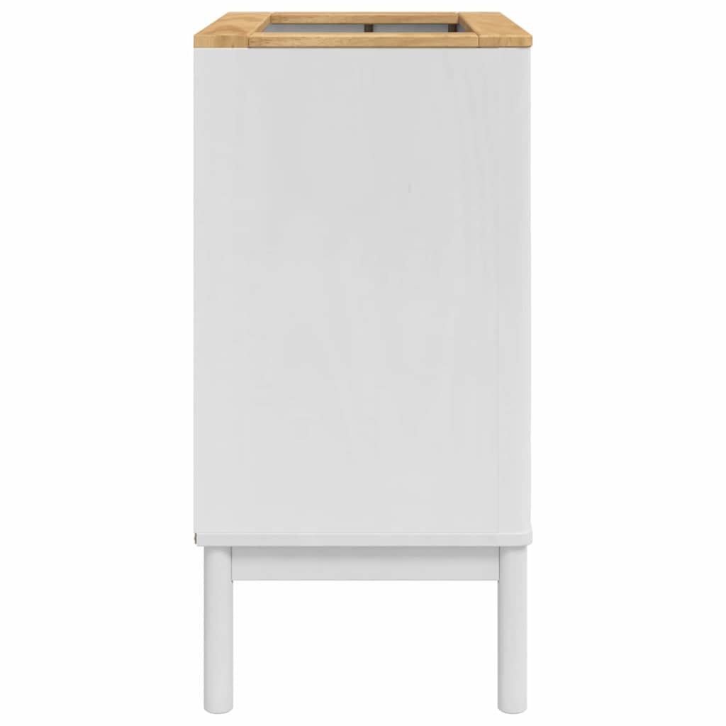 vidaXL Ντουλάπα Νιπτήρα Mπάνιου με ράφι FLORO Λευκό 60 x 40 x 80 εκ