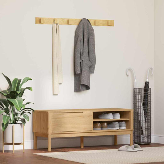 vidaXL Πάγκος Χωλ Κερωτό καφέ 115 x 40 x 45 εκ Στερεό ξύλο πεύκου