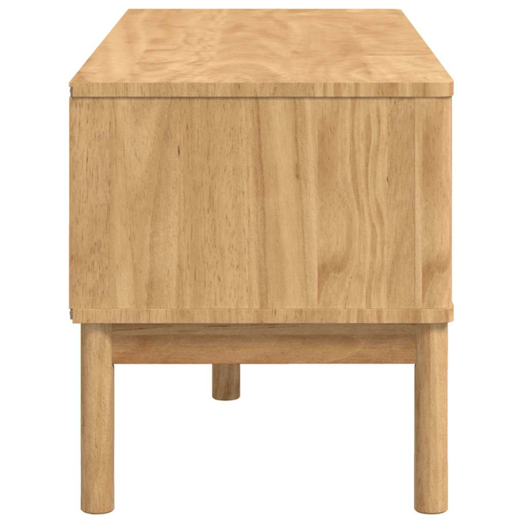vidaXL Πάγκος Χωλ Κερωτό καφέ 115 x 40 x 45 εκ Στερεό ξύλο πεύκου
