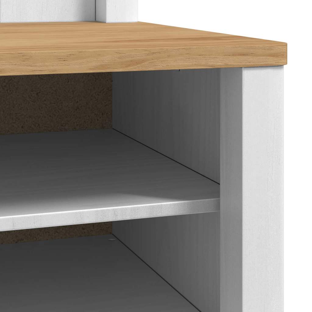 vidaXL Ντουλάπα διαδρόμου με ράφι FLORO Λευκό 50 x 40 x 158 εκ