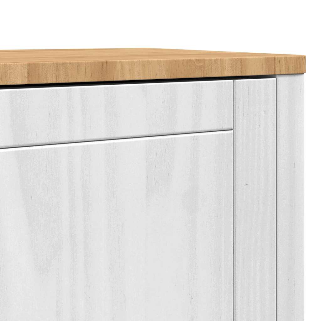 vidaXL Πλαϊνό γραφείο FLORO Λευκό 70 x 30 x 70,5 εκ.